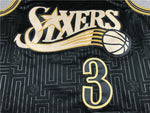 Allen Iverson Gold Philidelphia Throwback Jersey