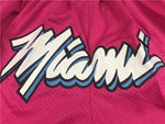 Miami Heat Pink Throwback Shorts