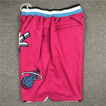 Miami Heat Pink Throwback Shorts