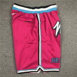 Miami Heat Pink Throwback Shorts